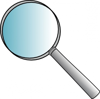 Magnifying Glass With Fingerprint Clipart - Free ...