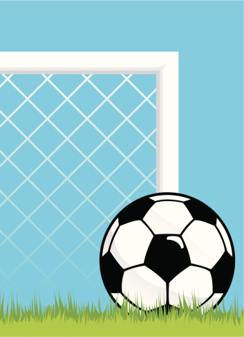 Soccer Ball In Net Backgrounds Clip Art, Vector Images ...