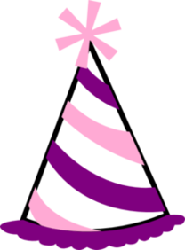 Birthday hat clipart transparent