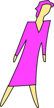 Cartoon Lady Walking clip art Free Vector - Cartoon Vectors ...