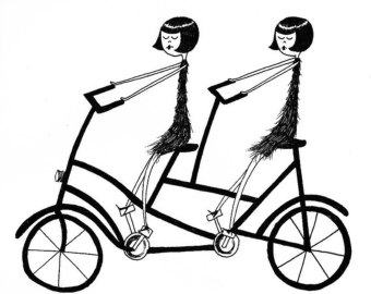 Tandem Bicycle Clip Art Free - Largest and The Most Wonderful Bicycle