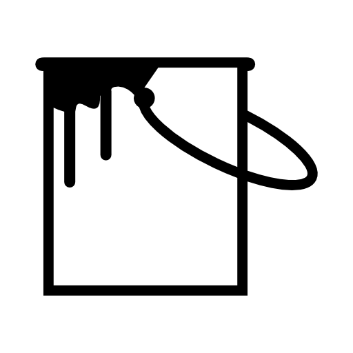 Paint Bucket Vector 191 Paint Bucket With Paint Mess Vector Png ...