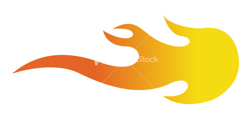 Fire Flame Elements Design Silhouette
