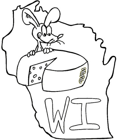 State Of Wisconsin coloring page | Free Printable Coloring Pages