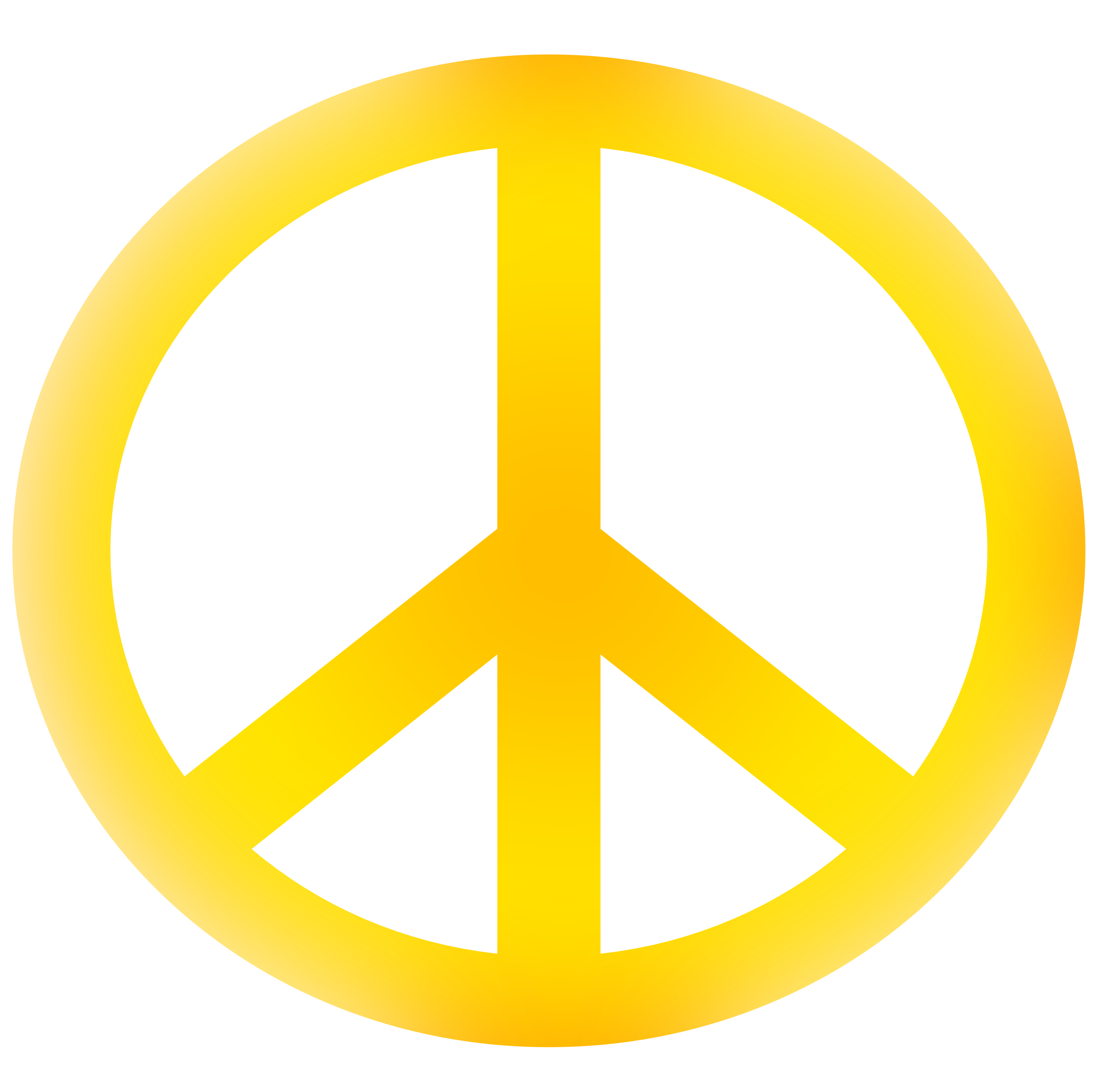 Peace sign border clip art