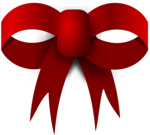 Red Christmas Bow Clipart