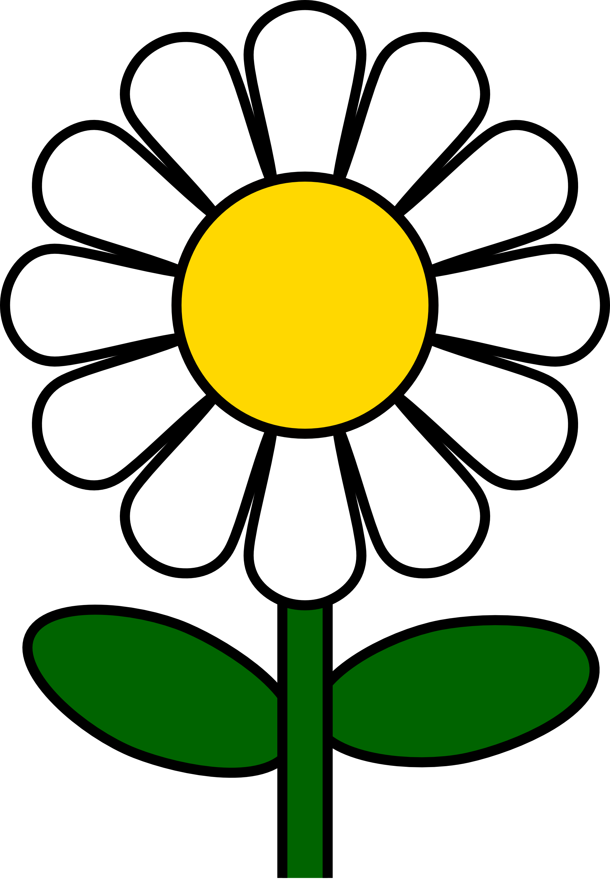 Daisy flower clip art free vector for free download about - Clipartix