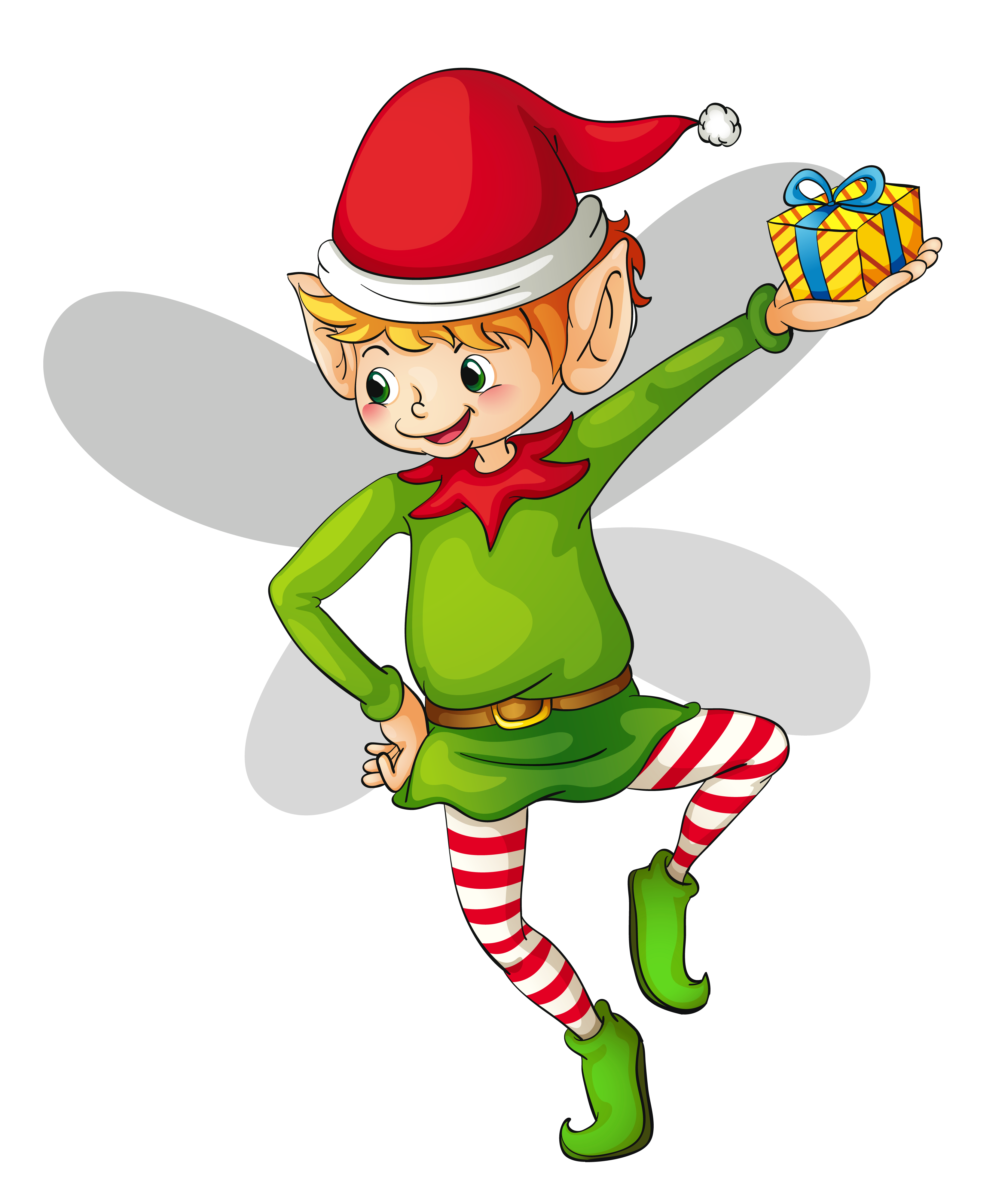 Cute christmas elf clipart