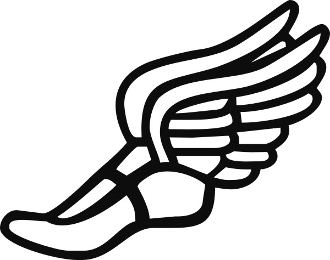 Track and field shoe clipart