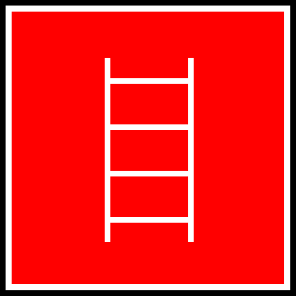 White Fire Exit With Red Background clip art - vector clip art ...