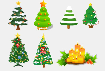 Free Vector and PSD Christmas Tree