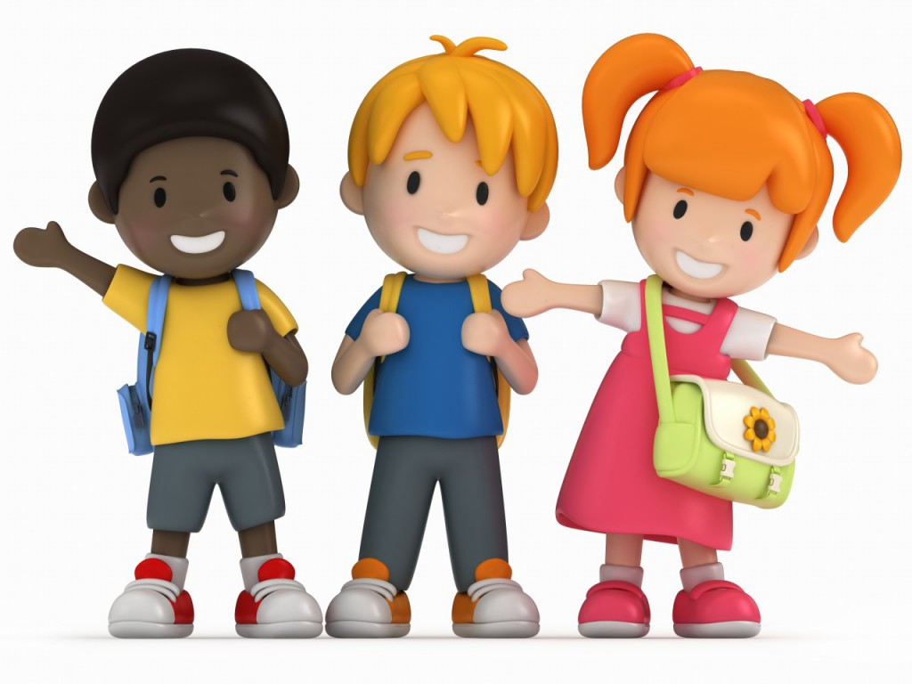 Cartoon Children At School | NGARTI.COM