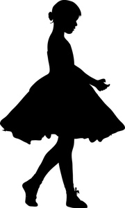 Little Girl Silhouette Clipart