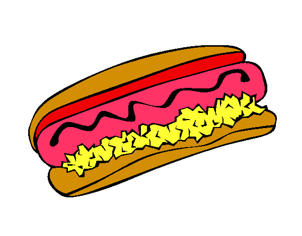 Dibujo de hot dog pintado por Kime en Dibujos.net el dÃ­a 13-05-13 ...