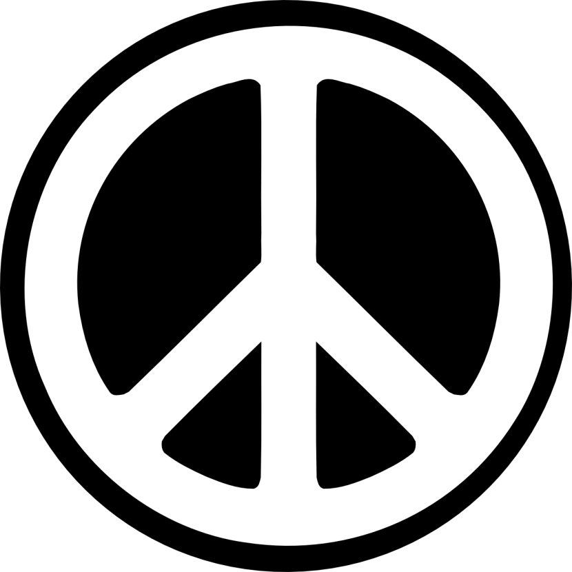 Hand peace sign clip art