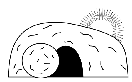 Cave Black And White Clipart