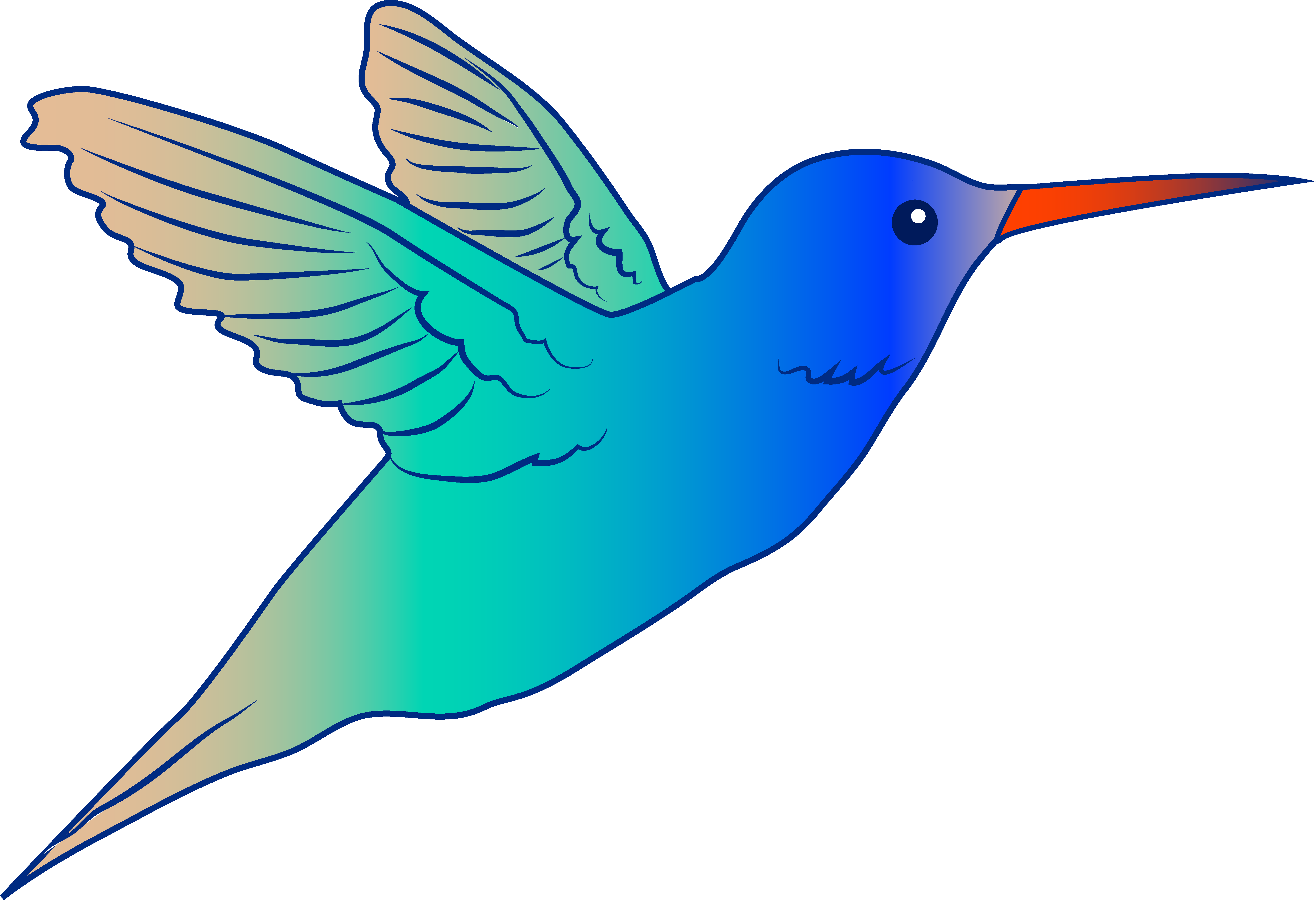 Birds in flight clipart