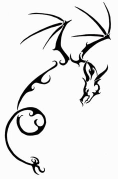 Simple Ink Dragon - ClipArt Best