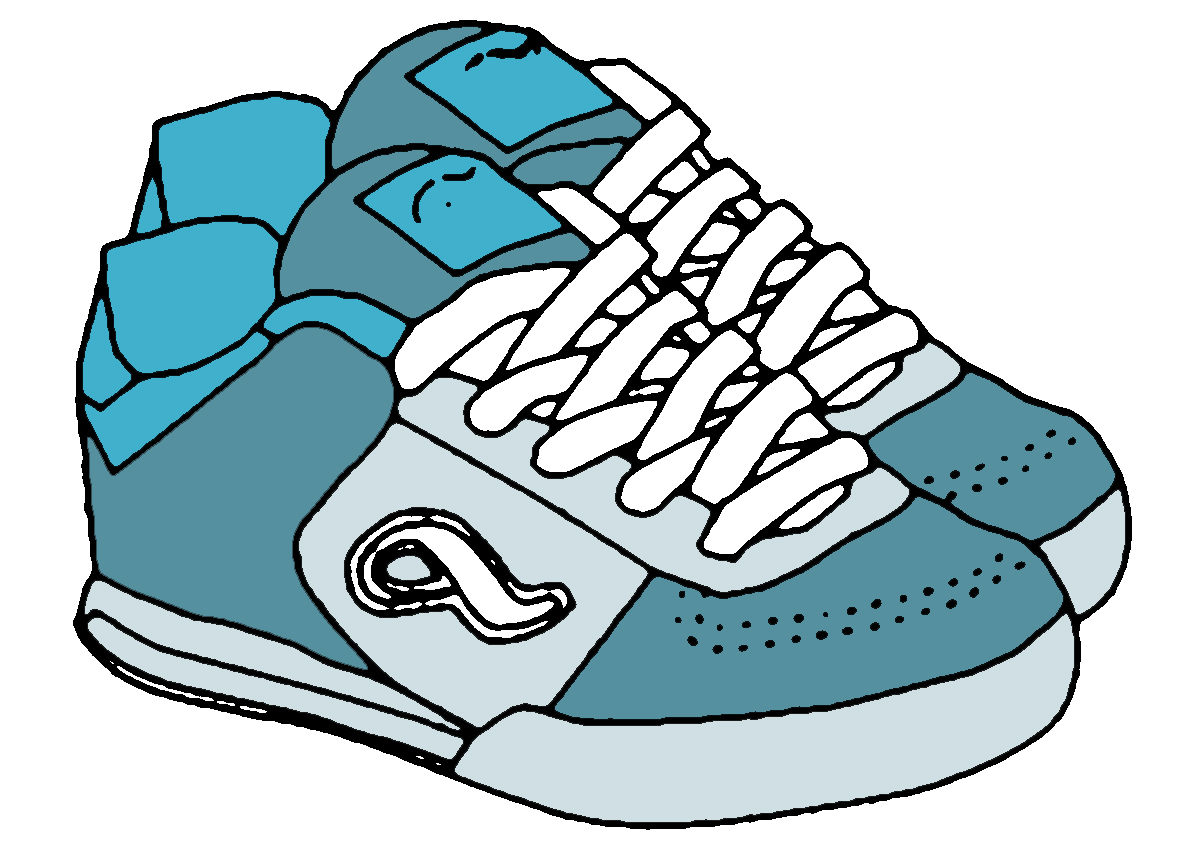 Gym shoes clipart