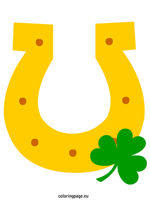 St. Patrick's Day - Horseshoe | Coloring Page