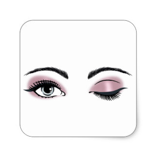 Eye Winking Stickers | Zazzle