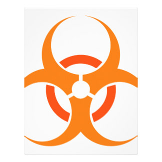 Orange Biohazard Symbol Office Products & Supplies | Zazzle