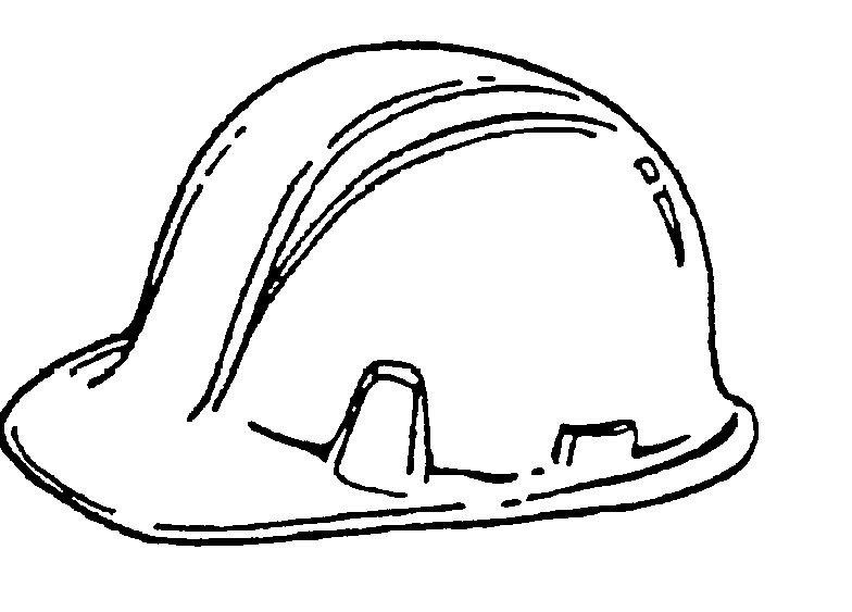 White hard hat clipart