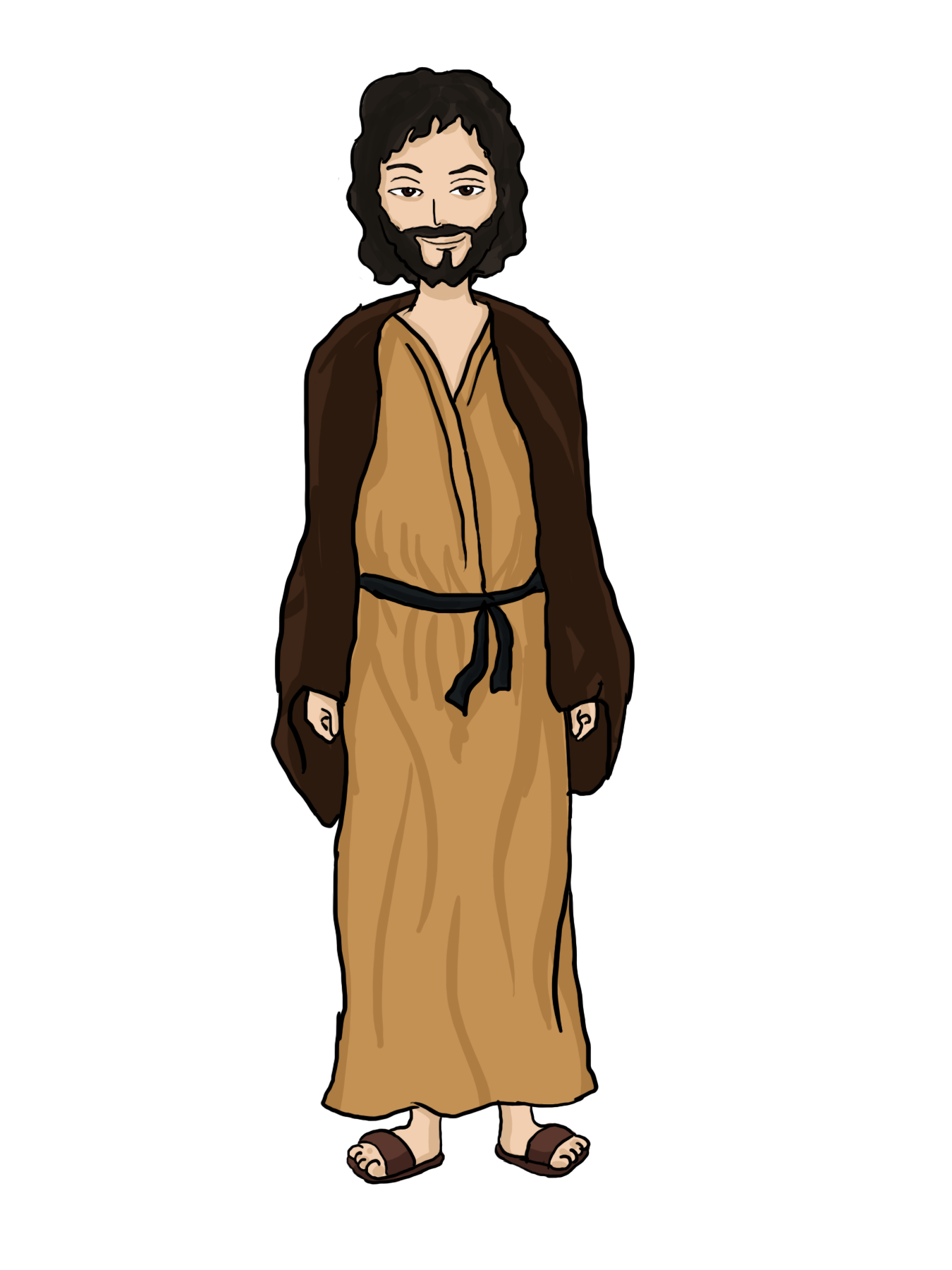 Cartoon jesus clipart