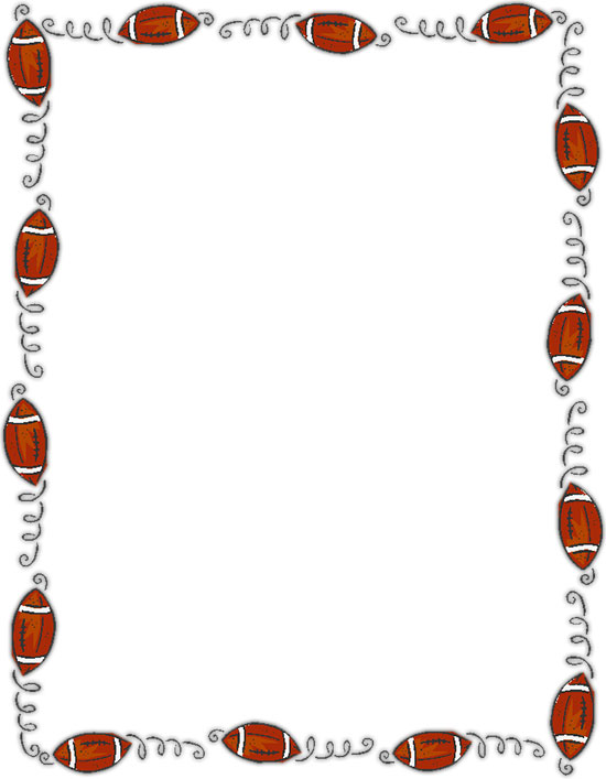 Free clipart football border