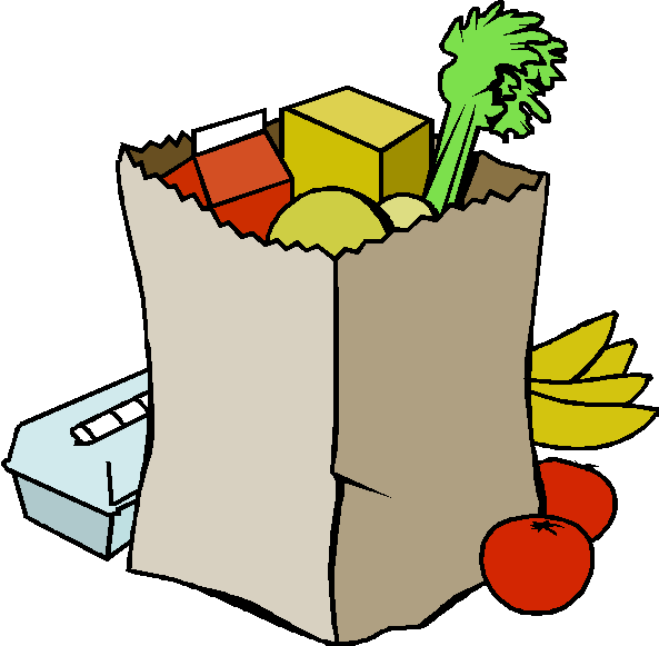 grocery shopping list clipart