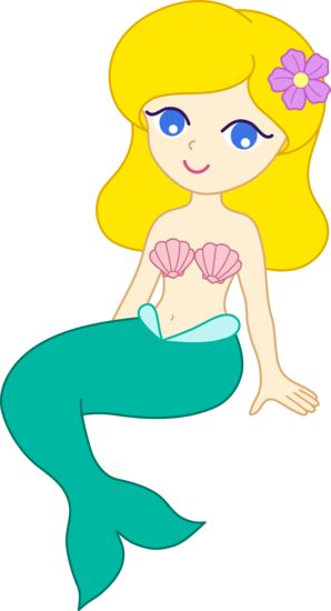 Mermaid clipart cute