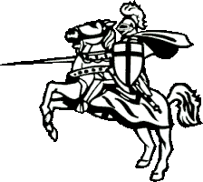 Knight On Horse Mascot Clipart