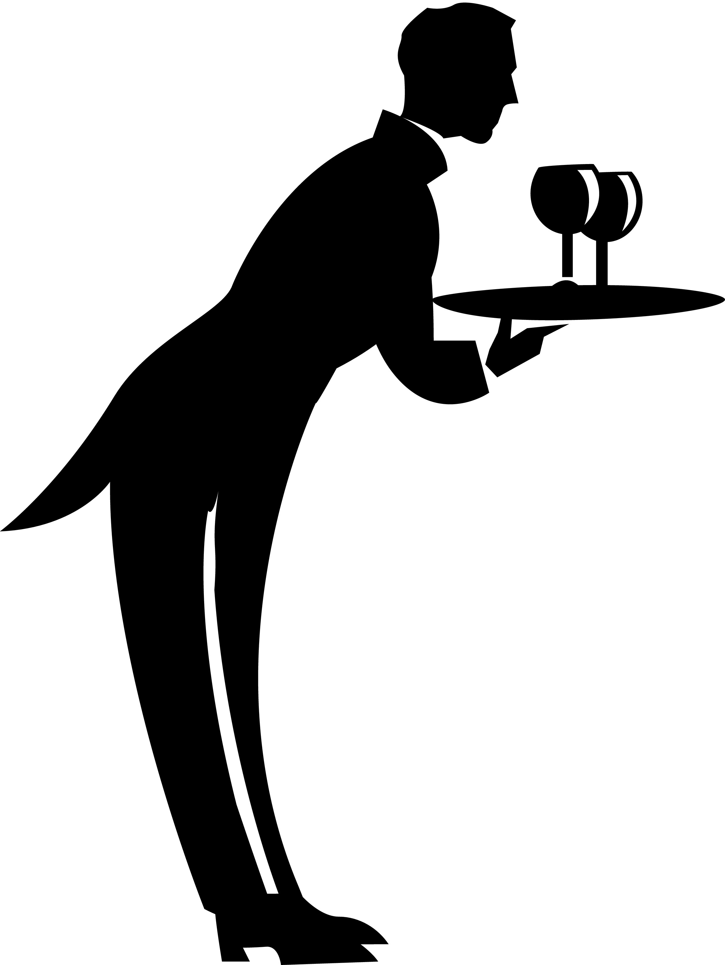 Waiter Clip Art - Tumundografico