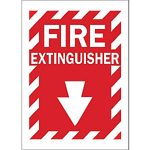 CONDOR Fire Extinguisher Sign,Text and Symbol - 35GF95|35GF95 ...