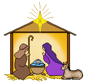 Christmas Clip Art - Nativity Scenes In The Stable
