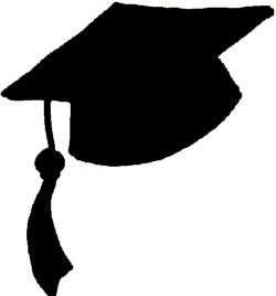 Graduation hat flying graduation caps clip art graduation cap line ...