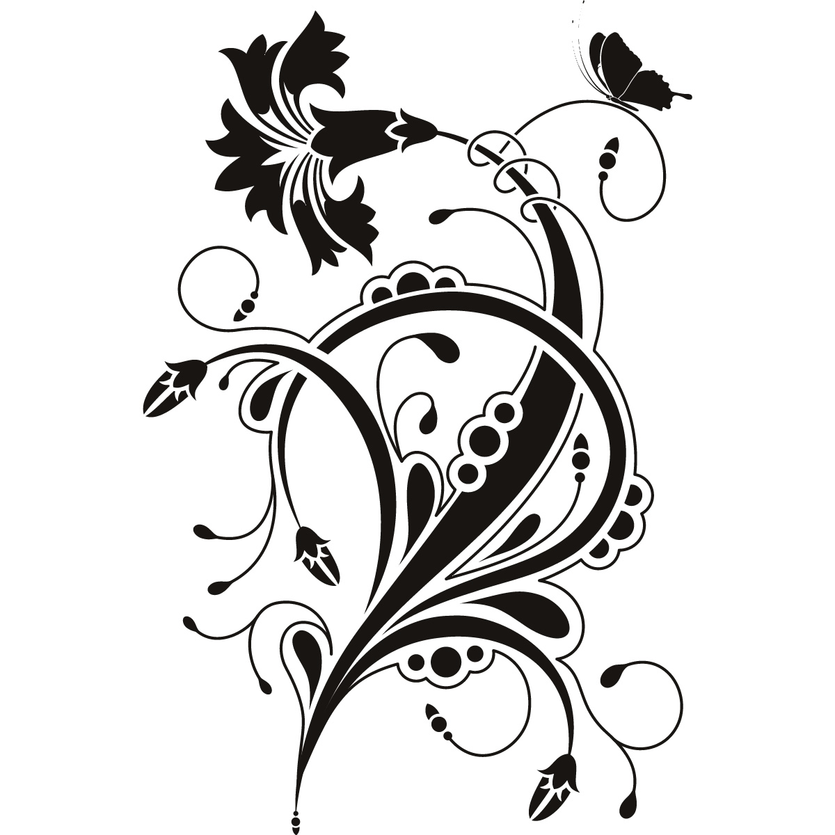 Line Art Flower Design | Free Download Clip Art | Free Clip Art ...