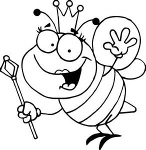 Coloring Pages Queen bee - Allcolored.com