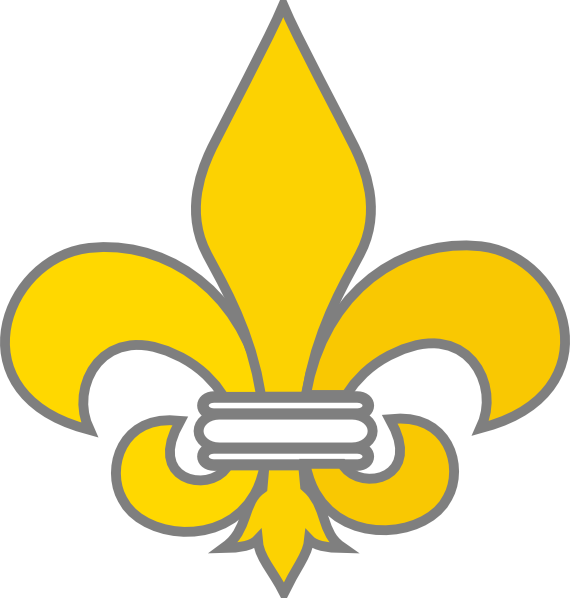 Grey Fleur De Lis Clip Art - vector clip art online ...