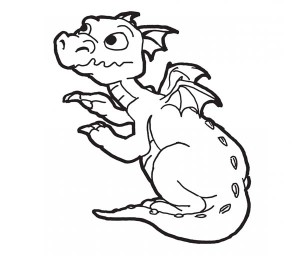 Classic European Dragon Coloring Page - Free & Printable Coloring ...