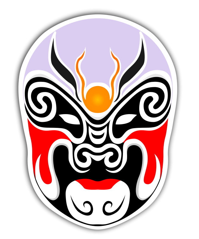 Clipart - chinese theater masks - ClipArt Best - ClipArt Best