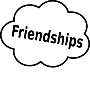 Friendship Cloud clip art - vector clip art online, royalty free ...