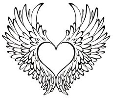 Drawings Of Hearts With Wings - ClipArt Best