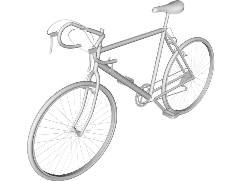 Bicycle Road 10-Speed 3D Model Download | 3D CAD Browser
