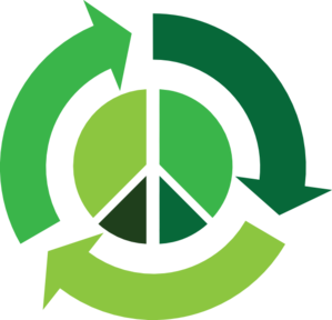 Recycle With Peace Symbol clip art - vector clip art online ...