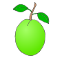 Guava Stencil for Classroom / Therapy Use - Great Guava Clipart