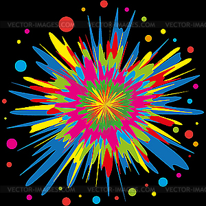 Color explosion - vector image