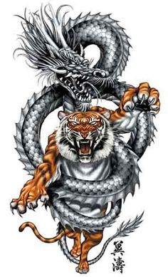 Tiger & Dragon Tattoo Ideas