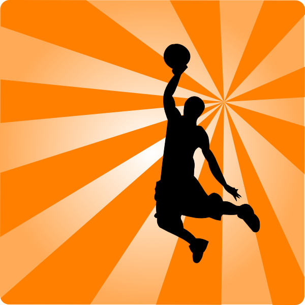 Basketball Orange Silhouette Clip Art - vector clip ...