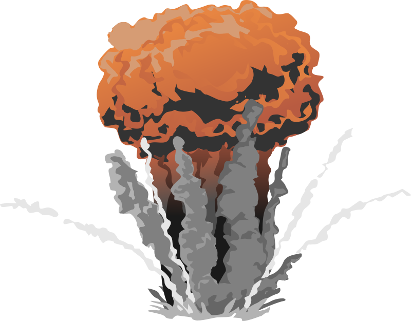 This bomb explosion clip art can be used for free on your personal or commercial websites, projects, reports, presentations, manuals, illustrations, ...
